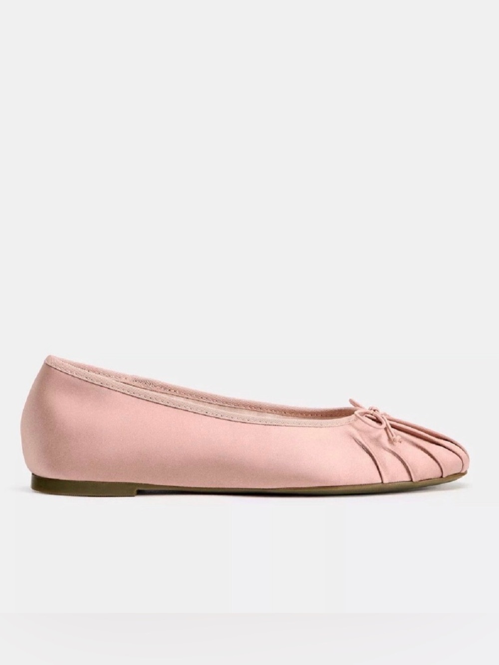 ZARA Satin Bow Ballet Flats
